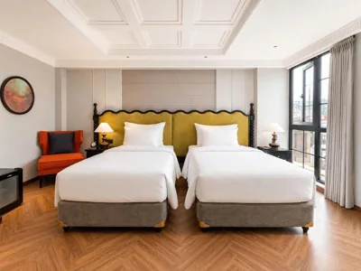 Camera Doppia Deluxe con Letti Singoli — Palais De Sapa Boutique Hotel