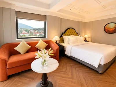 Camera Premium King con Vista Montagna — Palais De Sapa Boutique Hotel