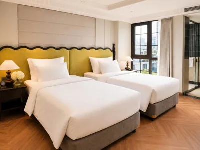 Camera Matrimoniale o Doppia Deluxe con Letti Singoli — Palais De Sapa Boutique Hotel